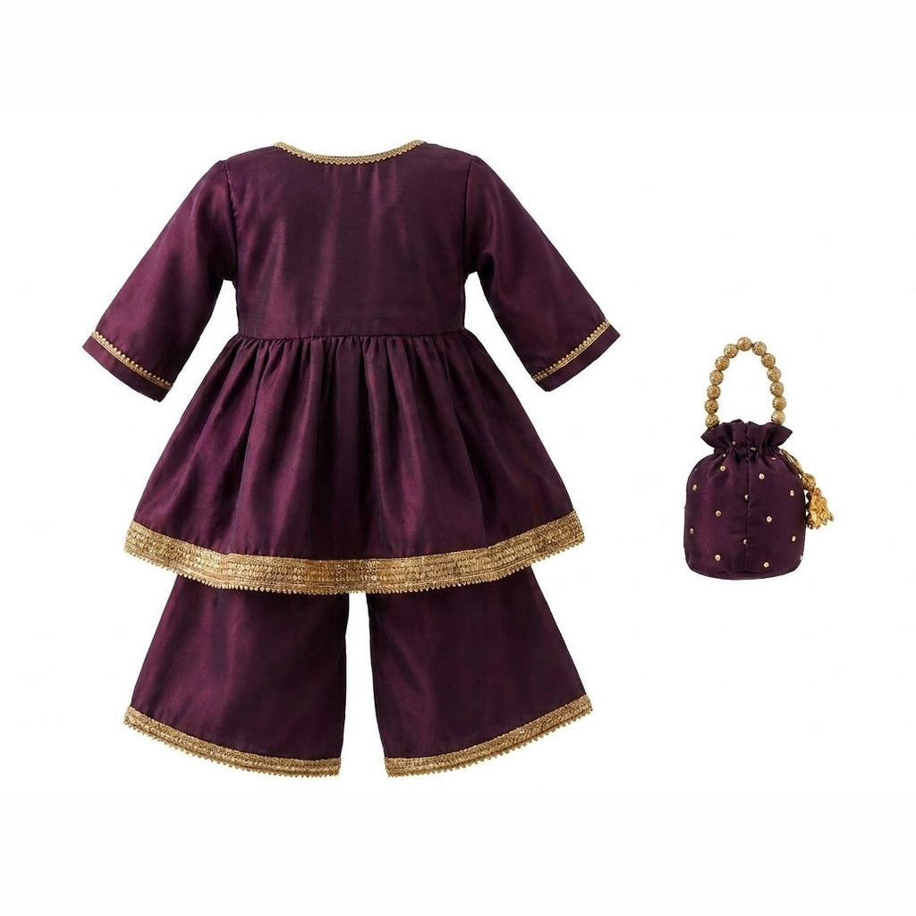 Peplum Frock with Sharara Trousers