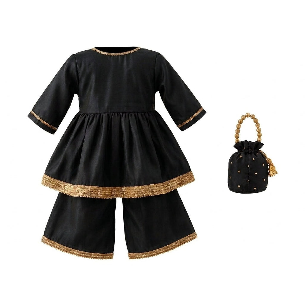 Peplum Frock with Sharara Trousers