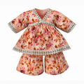 Printed Frock with Sharara Trousers