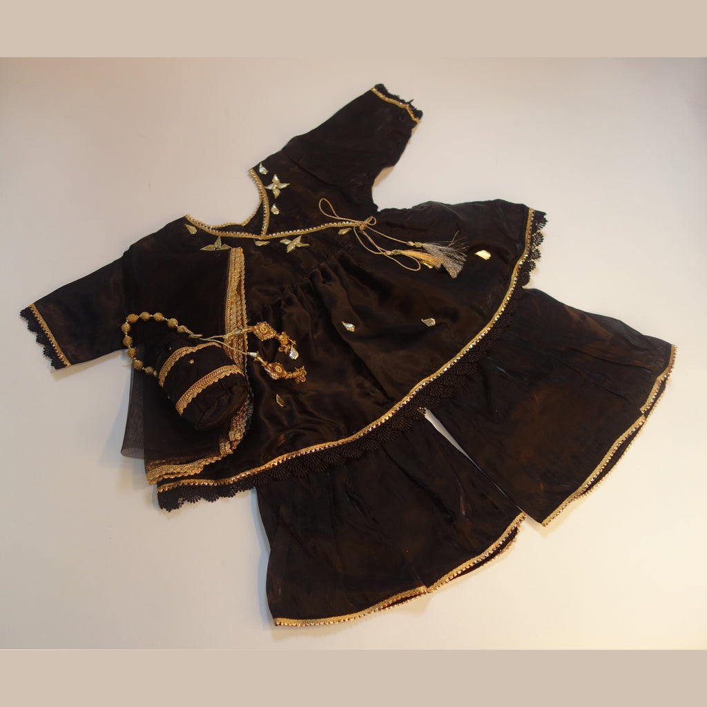 Peplum Frock with Sharara Trousers