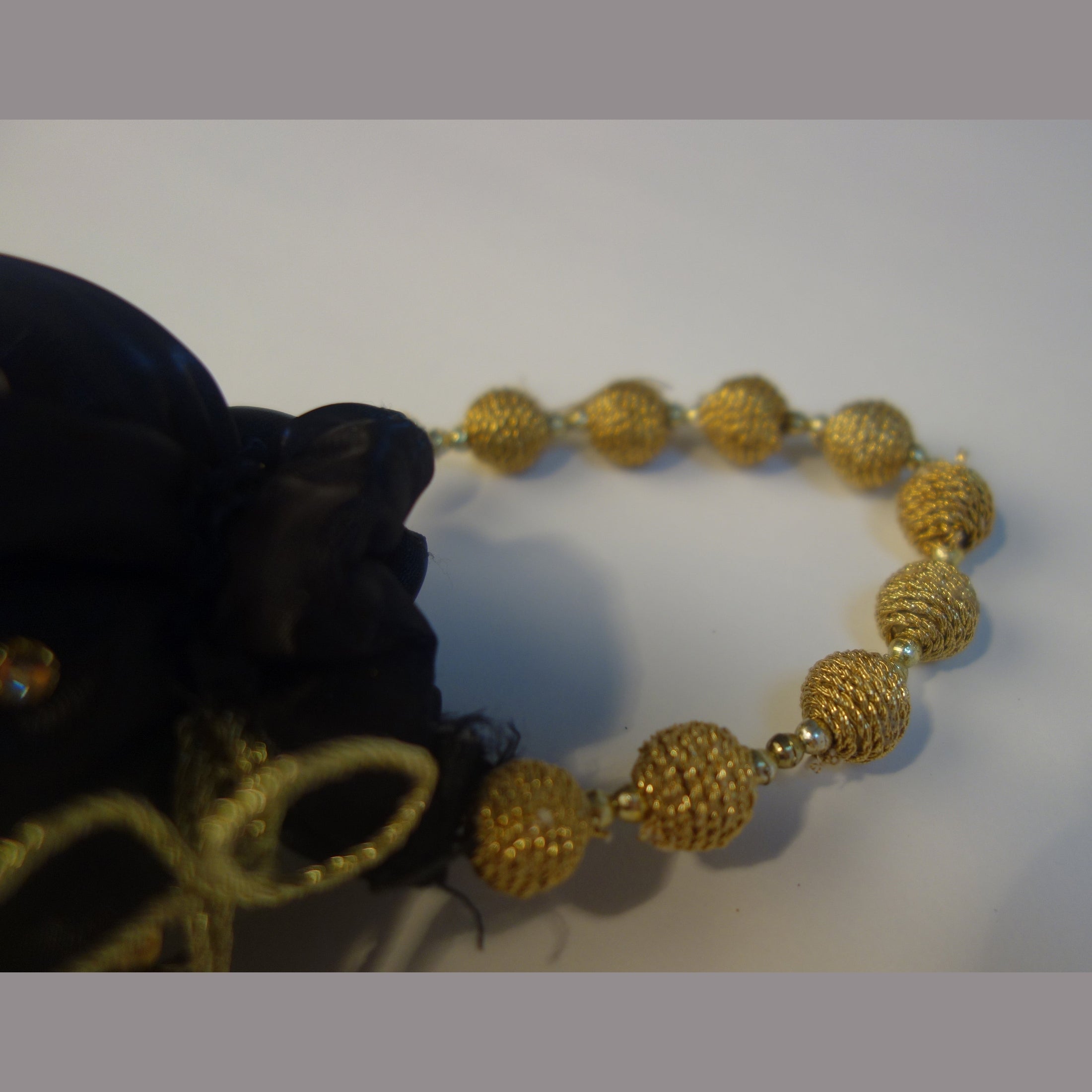 Black Embellished  Potli Bag