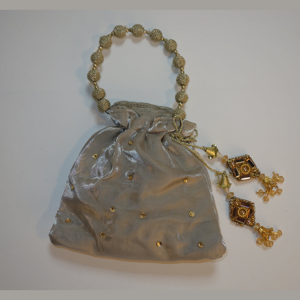 Champagne Embellished Potli Bag
