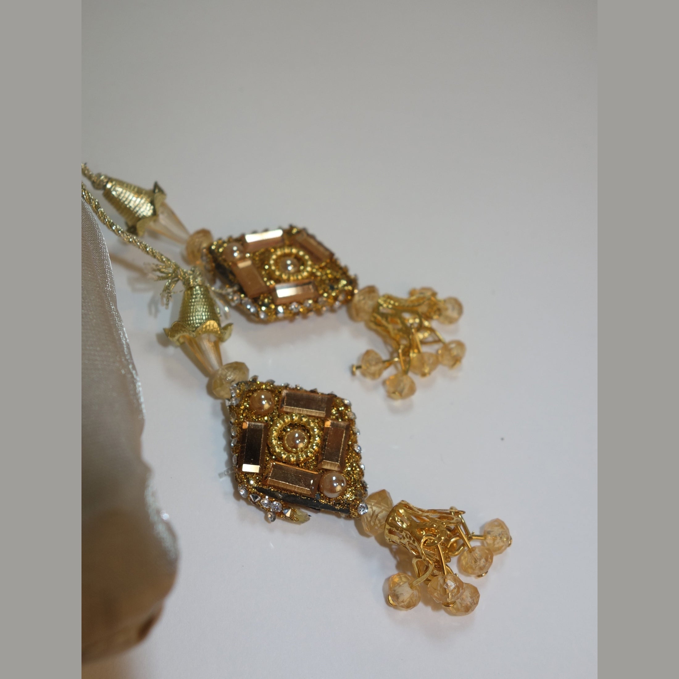 Champagne Embellished Potli Bag