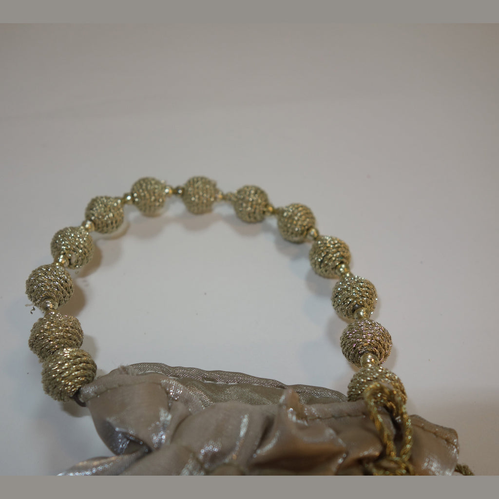 Champagne Embellished Potli Bag