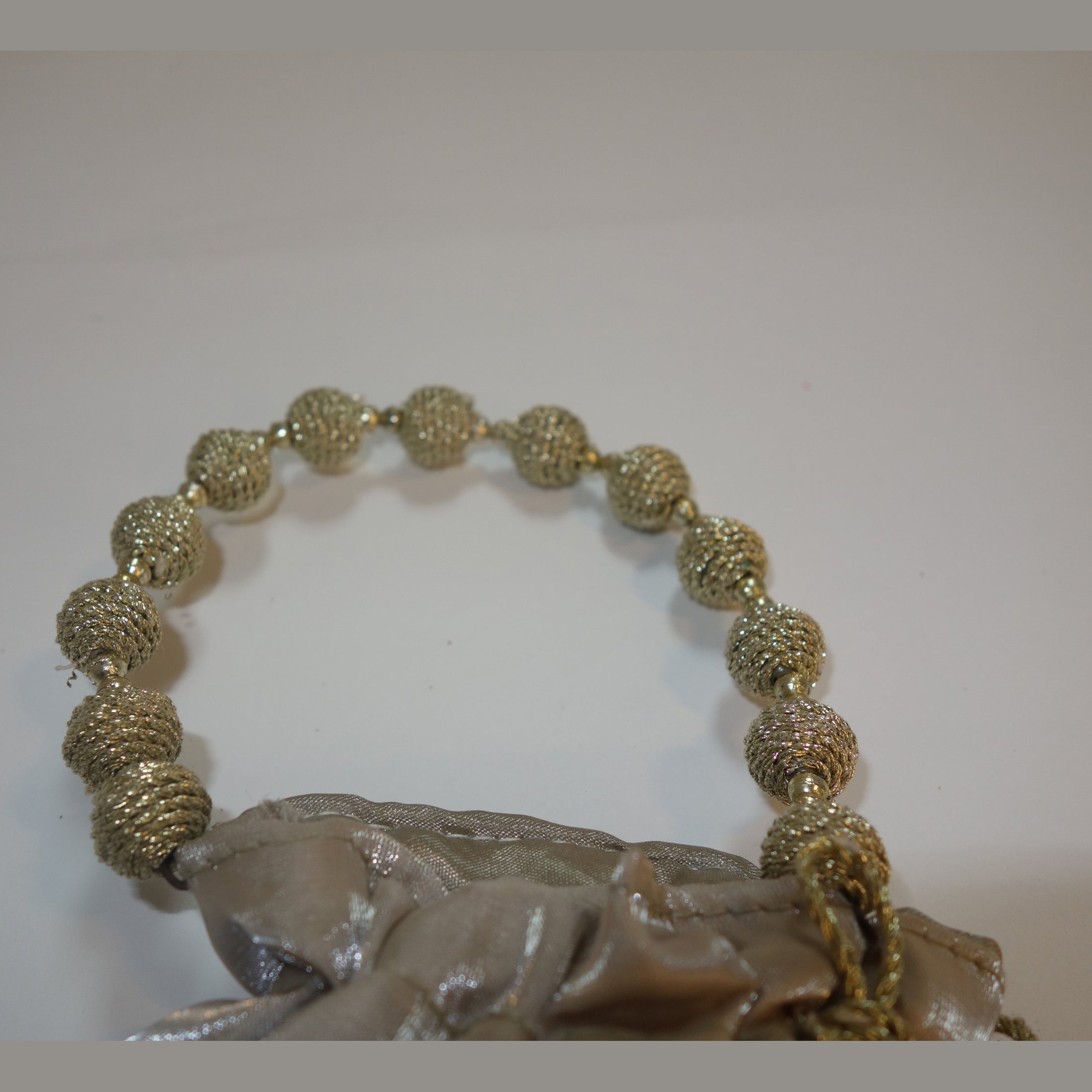 Champagne Embellished Potli Bag