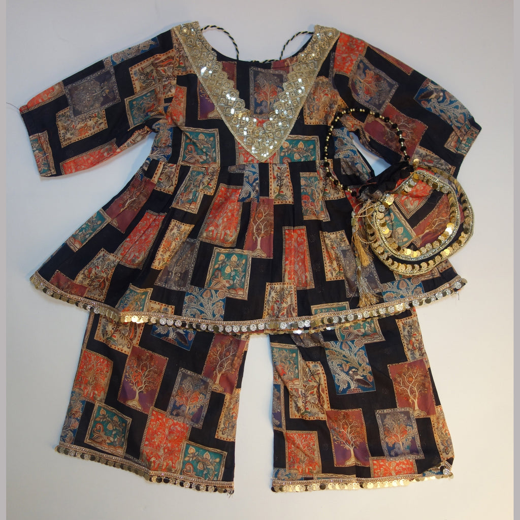 Printed Frock with Trousers