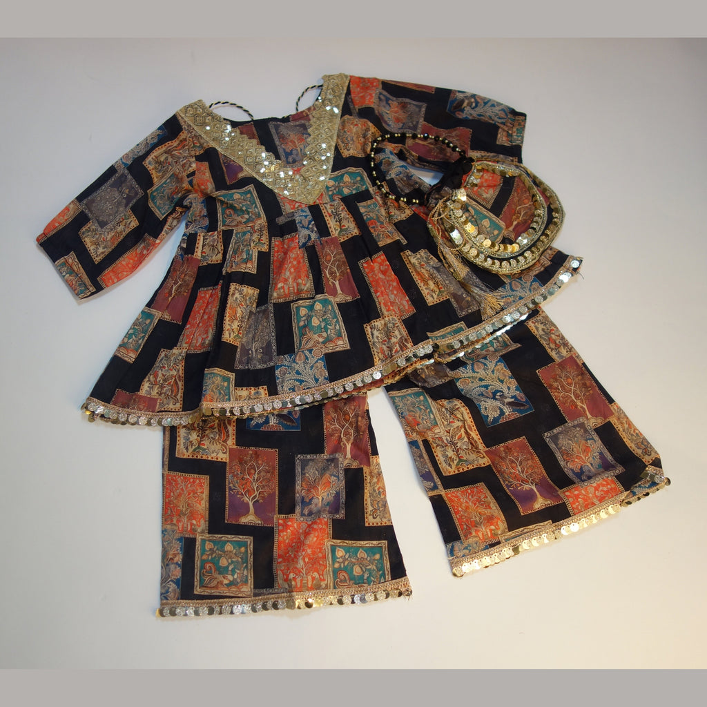 Printed Frock with Trousers