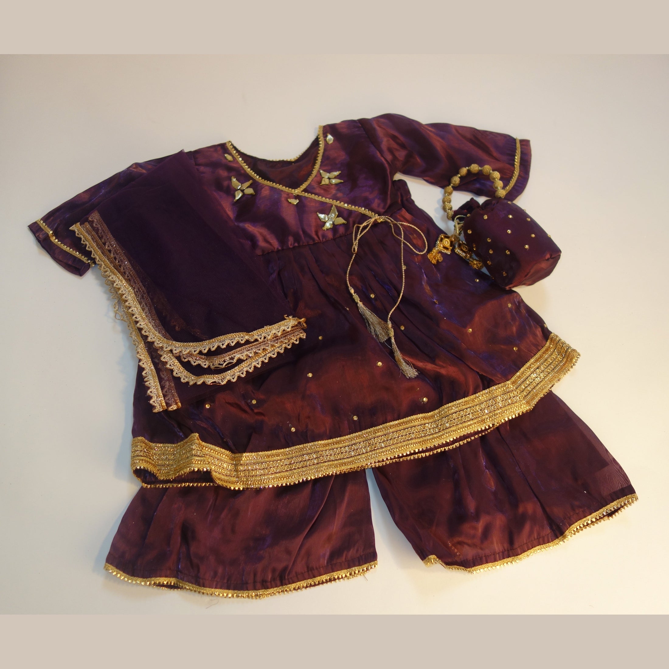 Peplum Frock with Sharara Trousers