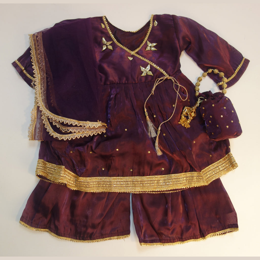 Peplum Frock with Sharara Trousers