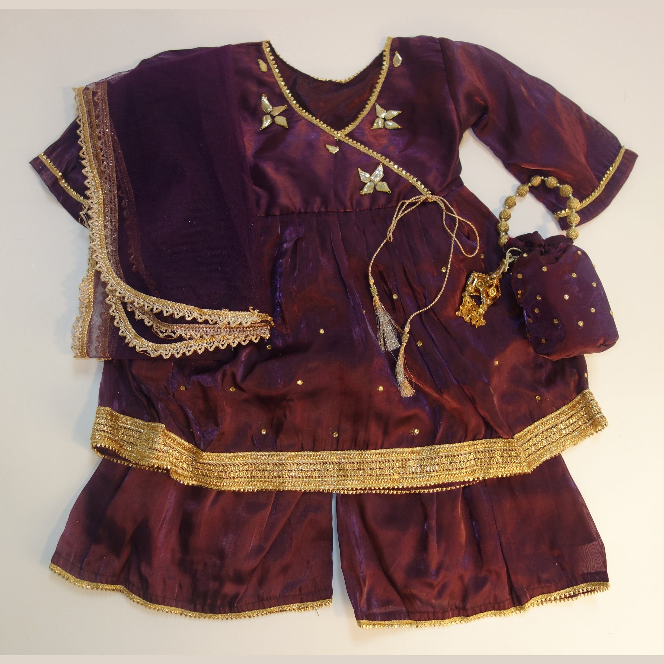 Peplum Frock with Sharara Trousers