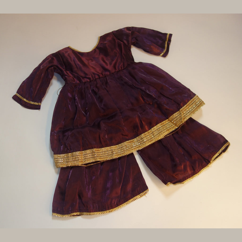 Peplum Frock with Sharara Trousers