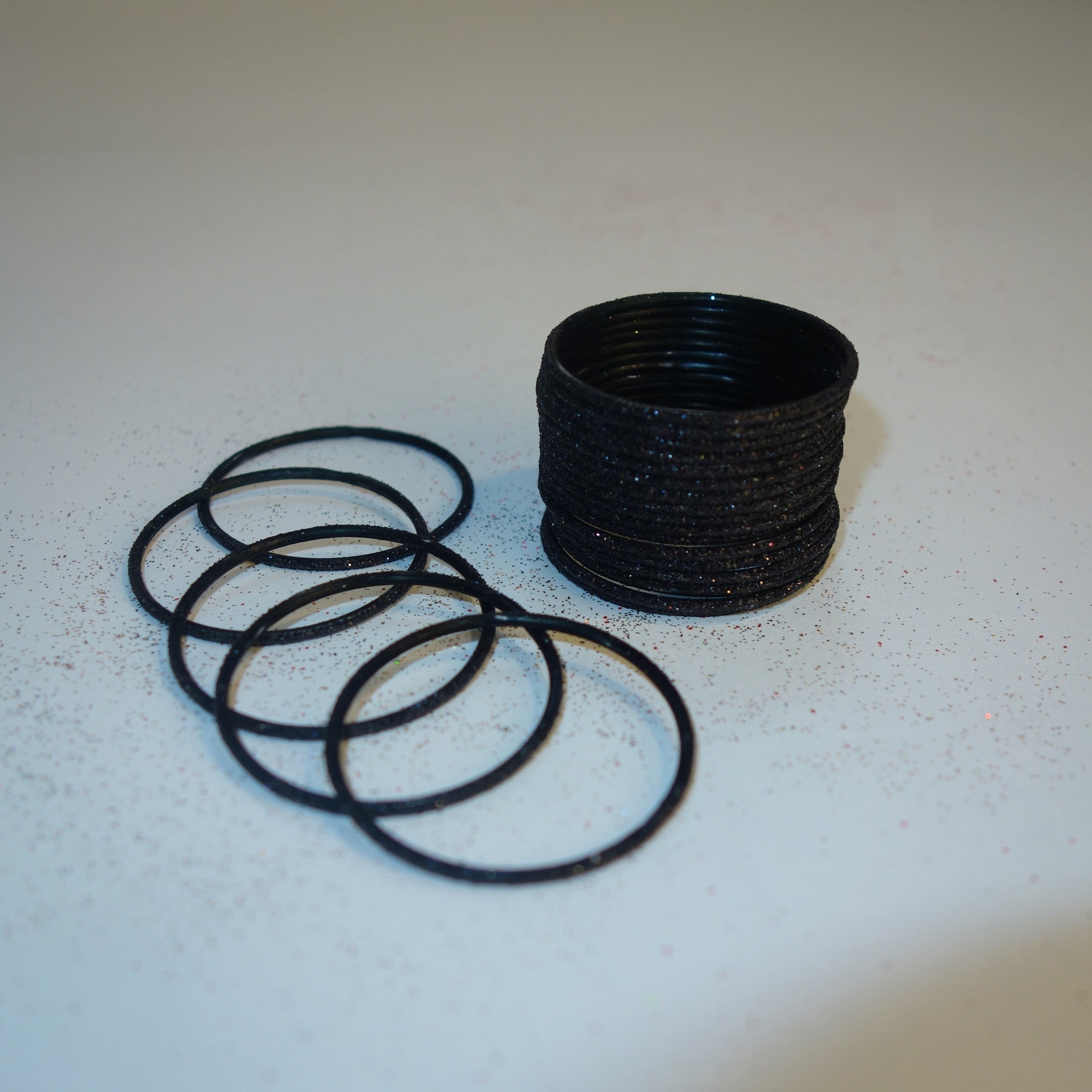 BLACK set of 24 bangles