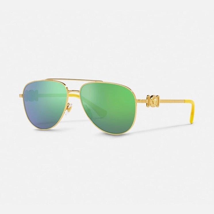 Versace Kids Aviator Logo Arm Sunglasses