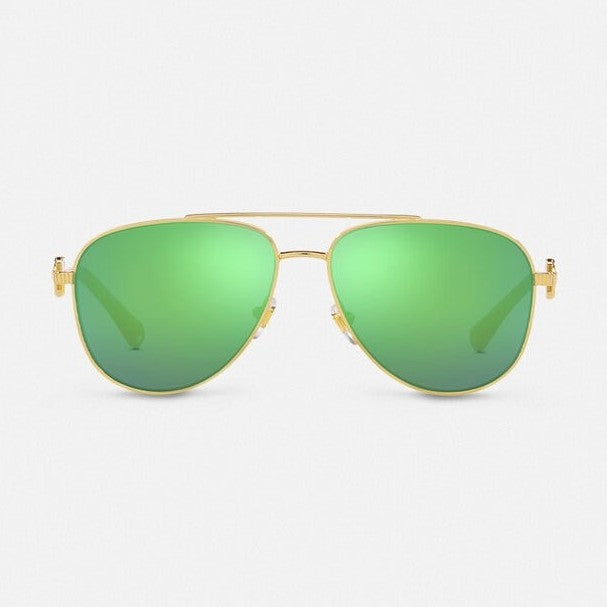 Versace Kids Aviator Logo Arm Sunglasses