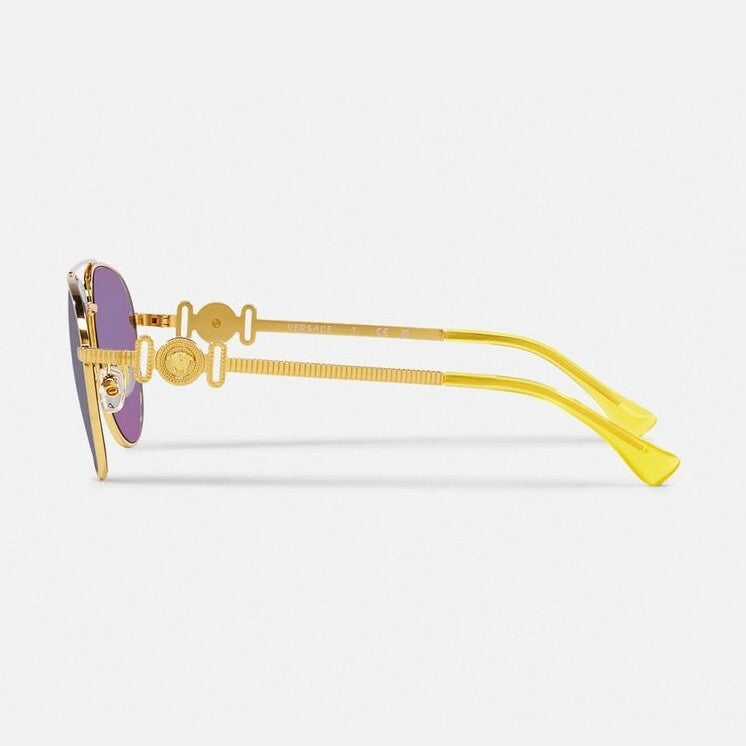 Versace Kids Aviator Logo Arm Sunglasses
